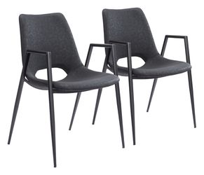 Desi Black Dining Chair (Set of 2)