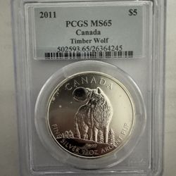 2011 Canadian Timberwolf 1oz Coin 