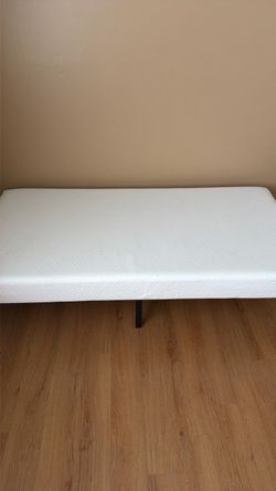 Twin Size Mattress with bed frame