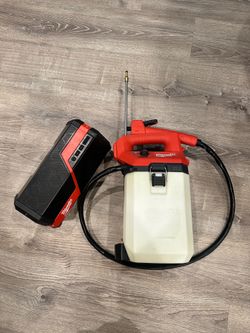 Milwaukee m12 2gal sprayer and Bluetooth speaker $70 for both or will sell separately for more.