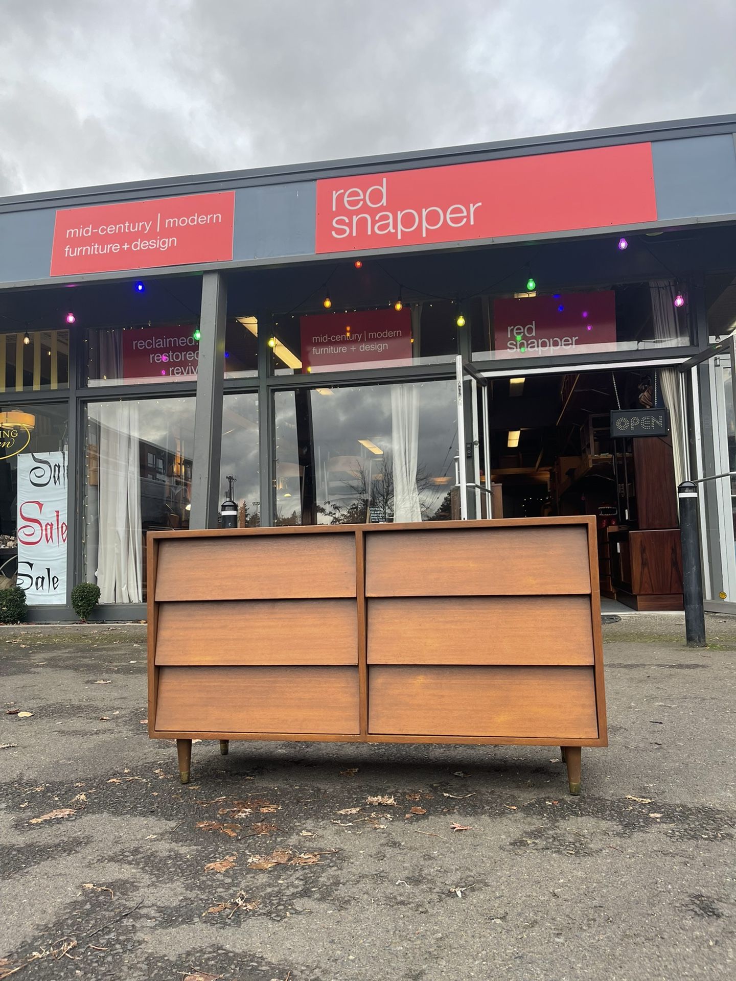 Mid-century Modern Six Drawer lowboy dresser - *SOLD*