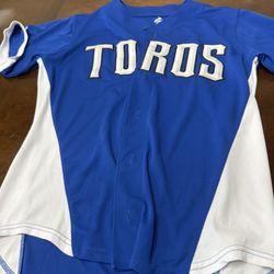 LMB Tijuana Toros Baseball Jersey Blue Size Large