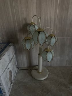 Floral 5 bulbs lamp