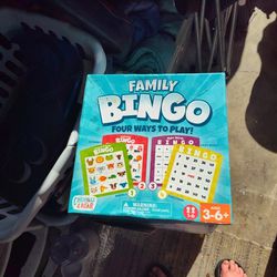 Family Bingo Ages Three To Six Plus