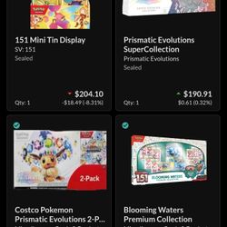 Sealed Pokemon For Sale (Prismatic Evolutions, 151, Destined Rivals, etc.)