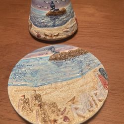 Yankee Candle Glass Jar Candle Shade Topper And Plate 