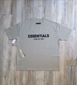 Essentials tee dark oat L