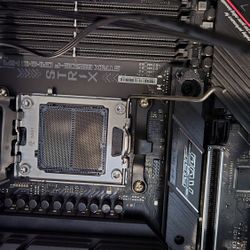 Computer Case with Motherboard, power supply and Liquid cooling