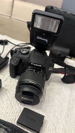 Canon EOS 2000D DSLR Camera Kit with 18-55mm and 75-300mm Lenses