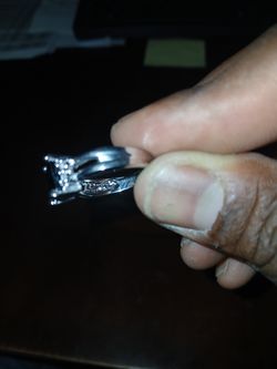 Nice 14k white gold black onyx