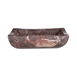 Piero Deep Red Marble Basin