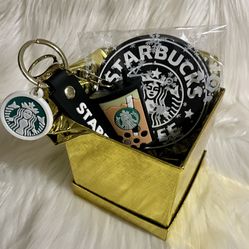 Brand New Starbucks Coffee Drink Boba Yea Keychain Gift Set 