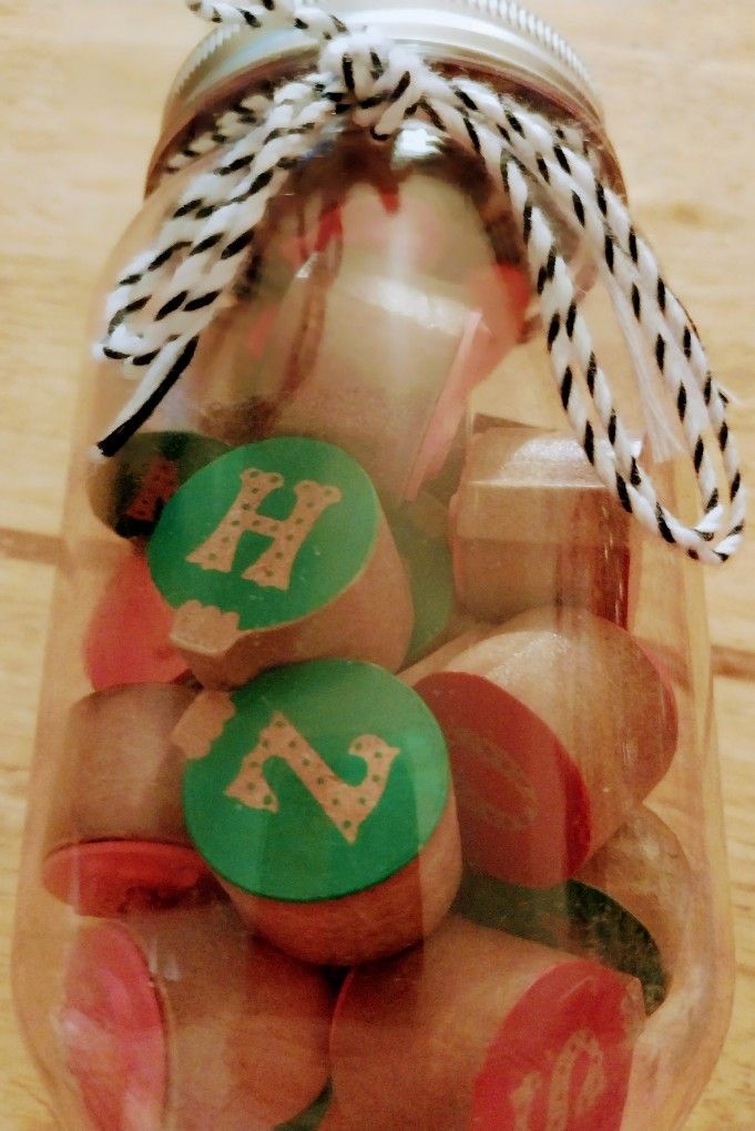 Brand New Alphabet Wooden Stamp Set
