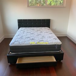 Bed Frame New In The Box With Mattress Same Day Delivery. Queen Size Full Size