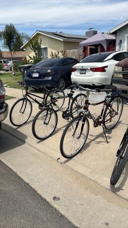 Bikes, for sale send me a message for the prices. Bike is not a dollar.
