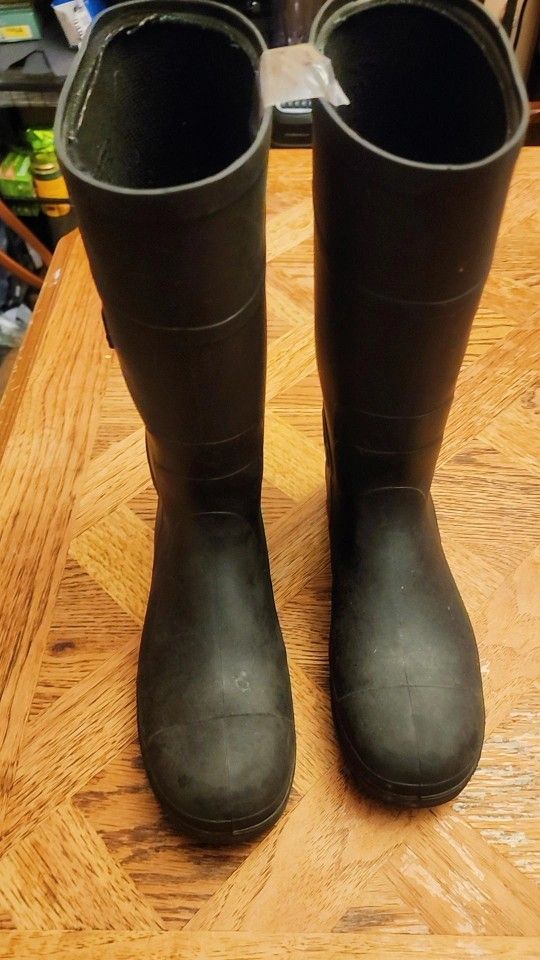 Men Steel Toe Rain Boots Size 8