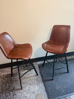 Leather bar stools 24 inch