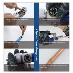 Tube Expander Hydraulic Tube Swaging & Expanding Tool Kit 
