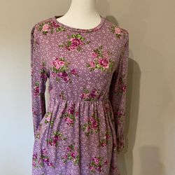 Floral Purple Dress 