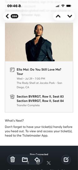 Summer Concert tix