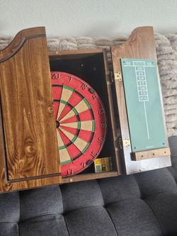 Wooden steel tip dart board
