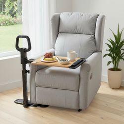 ONLY $65: Tray Table, 360º Swivel Table for Recliner, Adjustable Height with X-Large Table