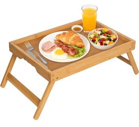 New Bamboo Bed Tray Table / Laptop Desk - Never Used