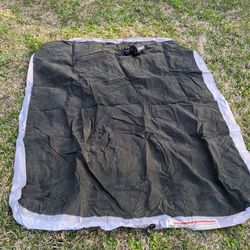 Air mattress and battery operated pump