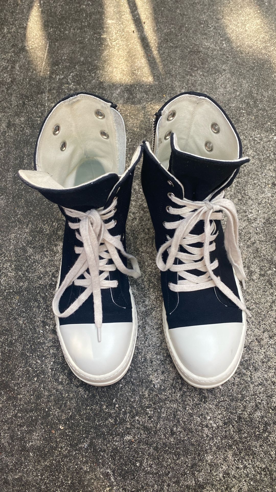 Rick Owen Ramone High-Top DRKSHDW