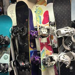 Snowboard with bindings size 101 110 125 130 135 142 145 147 148 149 150 152 153 154 155 160 161 162 163 164 166 171