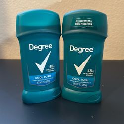 Degree 48hr Cool Rush Deodorant 2x$6