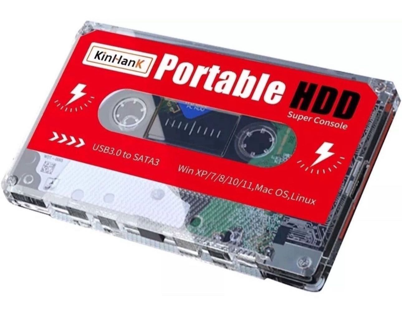 2TB Game Drive, USB 3.0, Built-in 120000+ Games, External Hard Drive Plug&Play