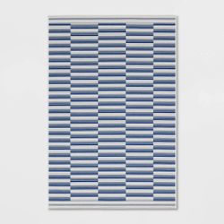 Brand New (no use) 3 ft x 5 ft Blue Outdoor Indoor Rug