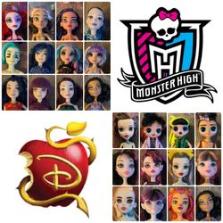 Dolls  Monster High , Disney Decent, LOL  And Other Dios And Accessories 