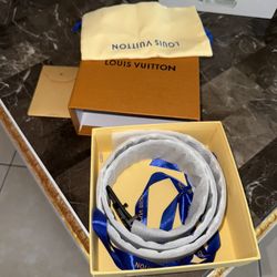 Authentic Louis Vuitton Damier Graphite Belt Sz 36 - With Box 