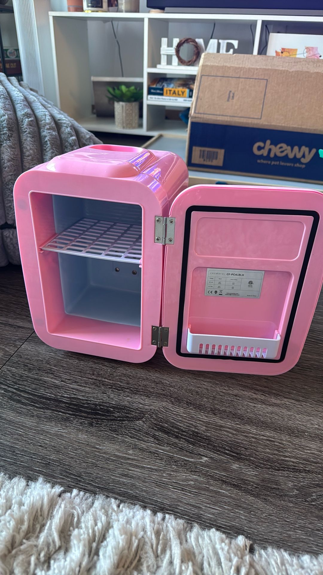 Pink Mini Fridge- Barely Used