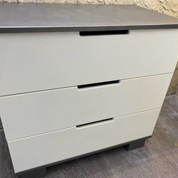 Modern Three Drawer Dresser - Local Delivery Available For A Fee - See My Other Items 🙂