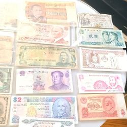 Mixed Foreign Banknotes Collection 