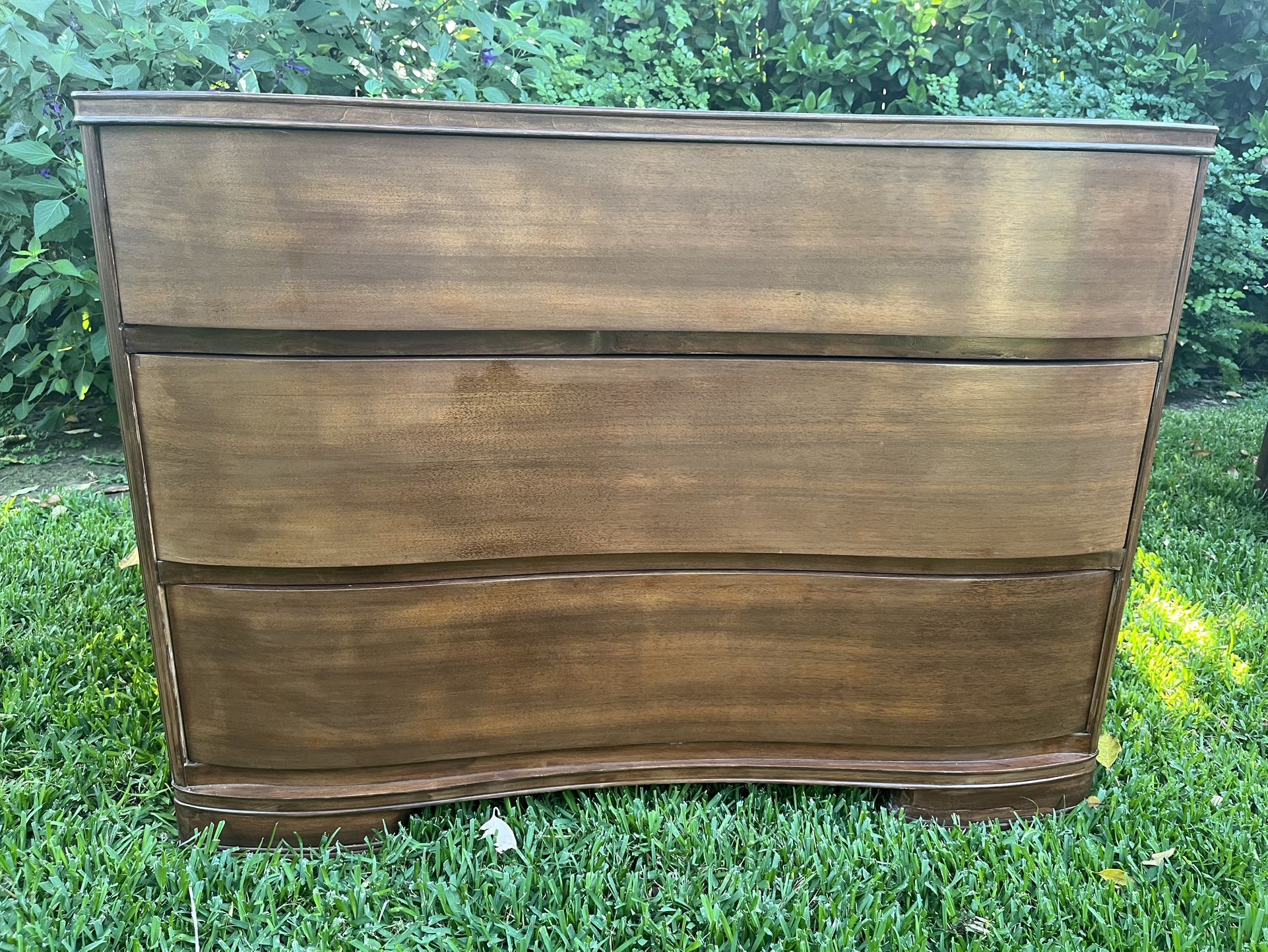 Restored Mid-century Mahogany 3-drawer Dresser.