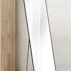 59x16 Full Body Mirror, Black