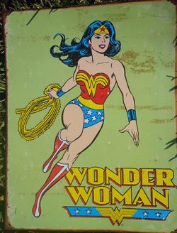 Wonder Woman Metal Sign 