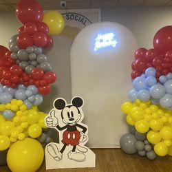 Mickey Mouse Balloon Backdrop