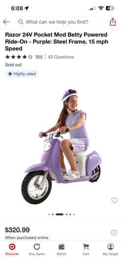 Razor E-Bike Scooter 24v