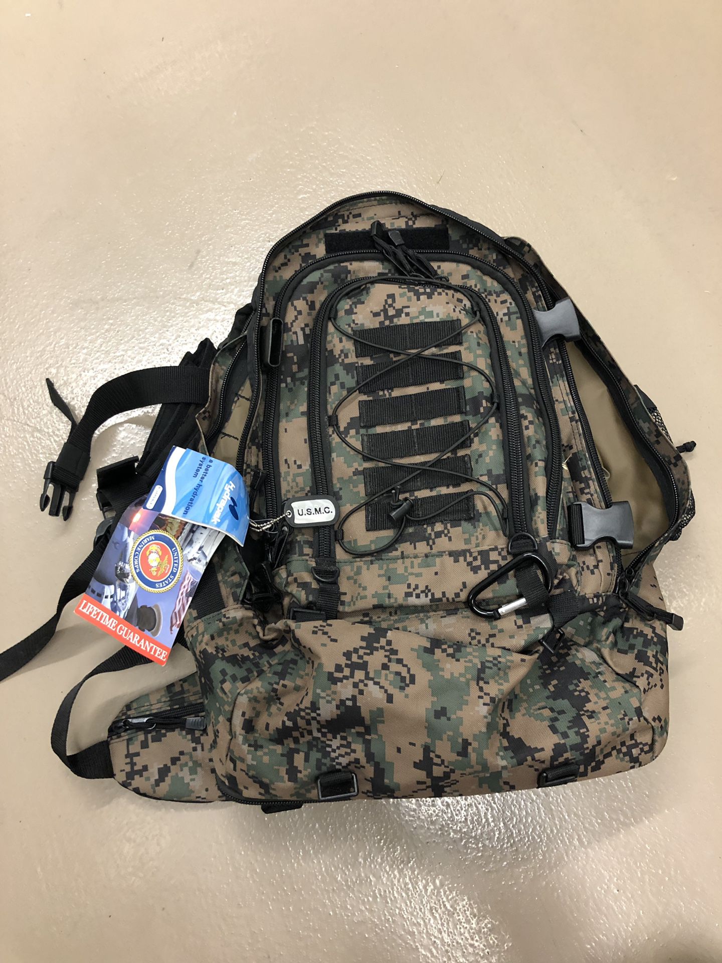 ercury Tactical Gear Code Alpha TAC PAC Expandable 3-Day Backpack with Hydrapak 3L Hydration System, Air Force Digital Camouflage Mercury Tactical G