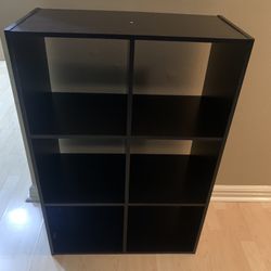 Black 6 Cube Storage Stand