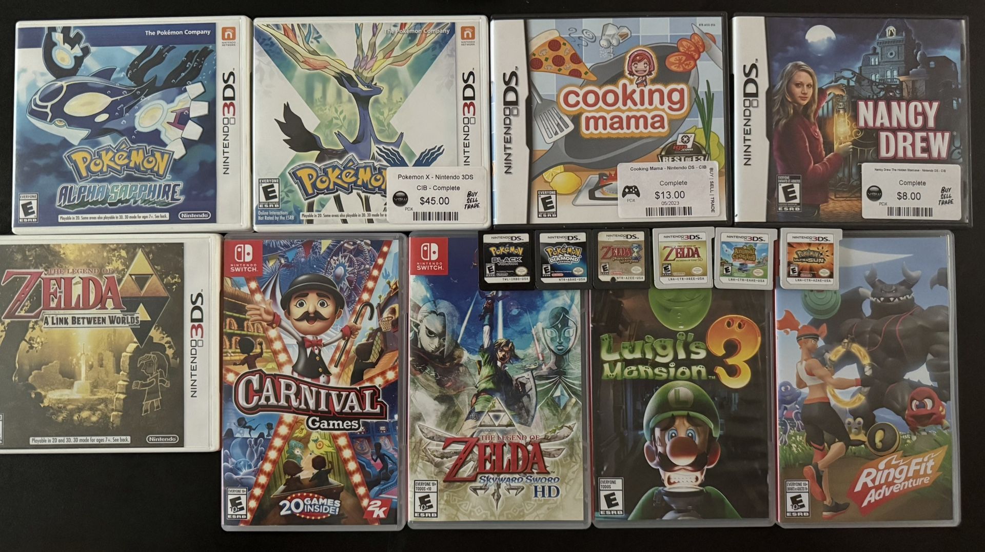 Switch, 3ds, And Ds Games