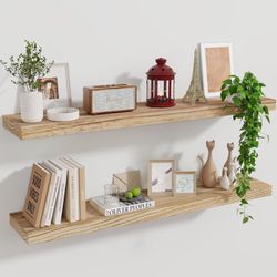 FOUR Floating Shelves With Mounting Hardware