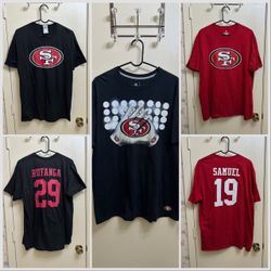 Lot of 3 NFL San Francisco 49ers Football T Shirts Size XL
