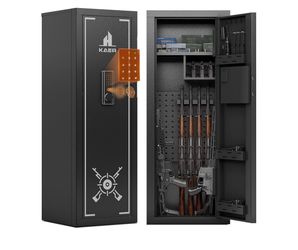 15-16 Biometric Gun Safe for Rifles Fits Scoped Rifle Shotgun AR-15