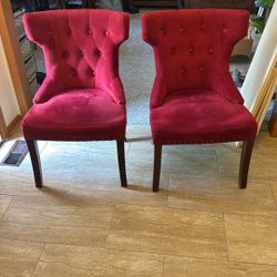 Chairs - Red velvet 